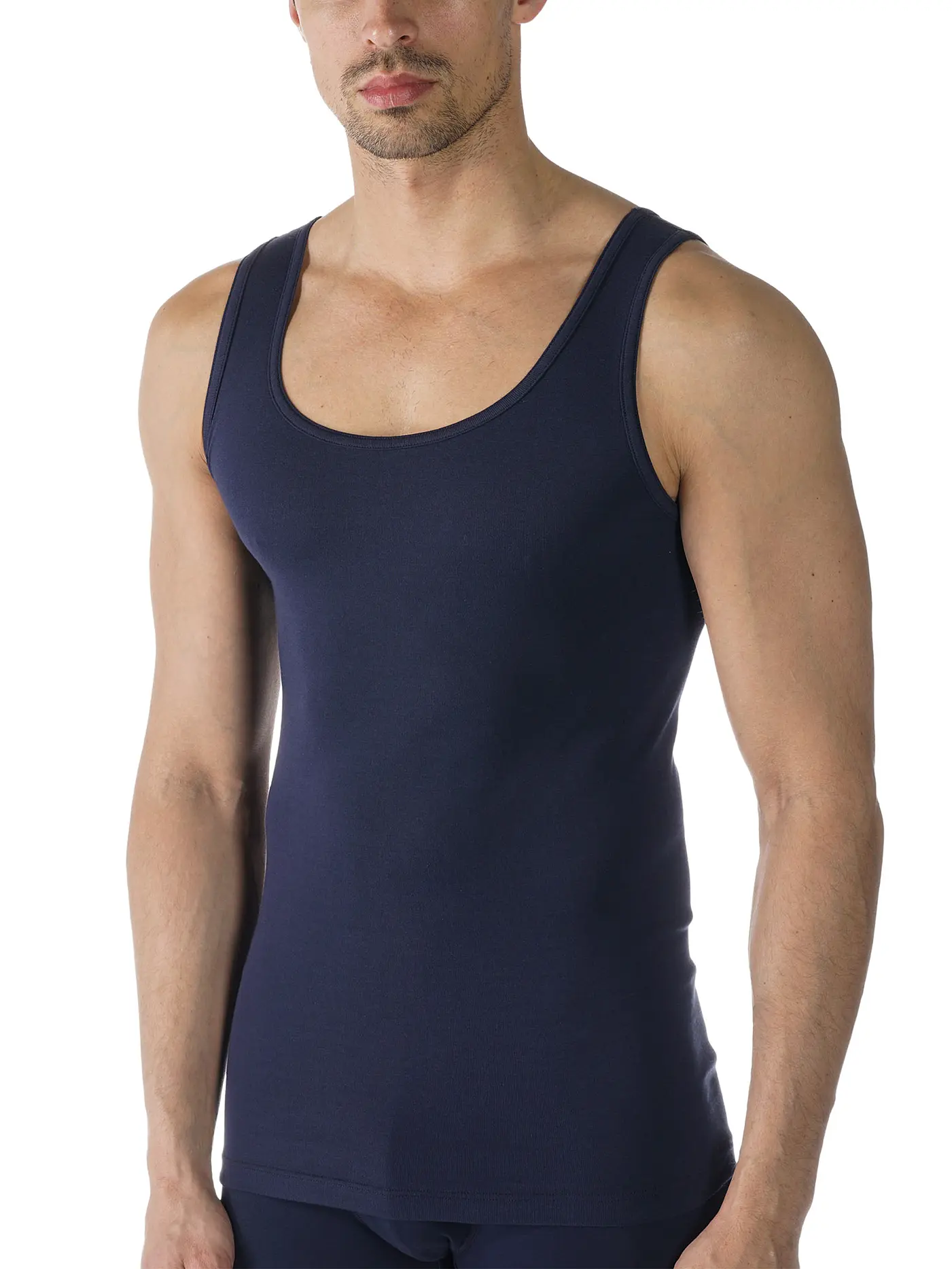 MEY | Athletic Shirt Casual Cotton Yacht Blue | 